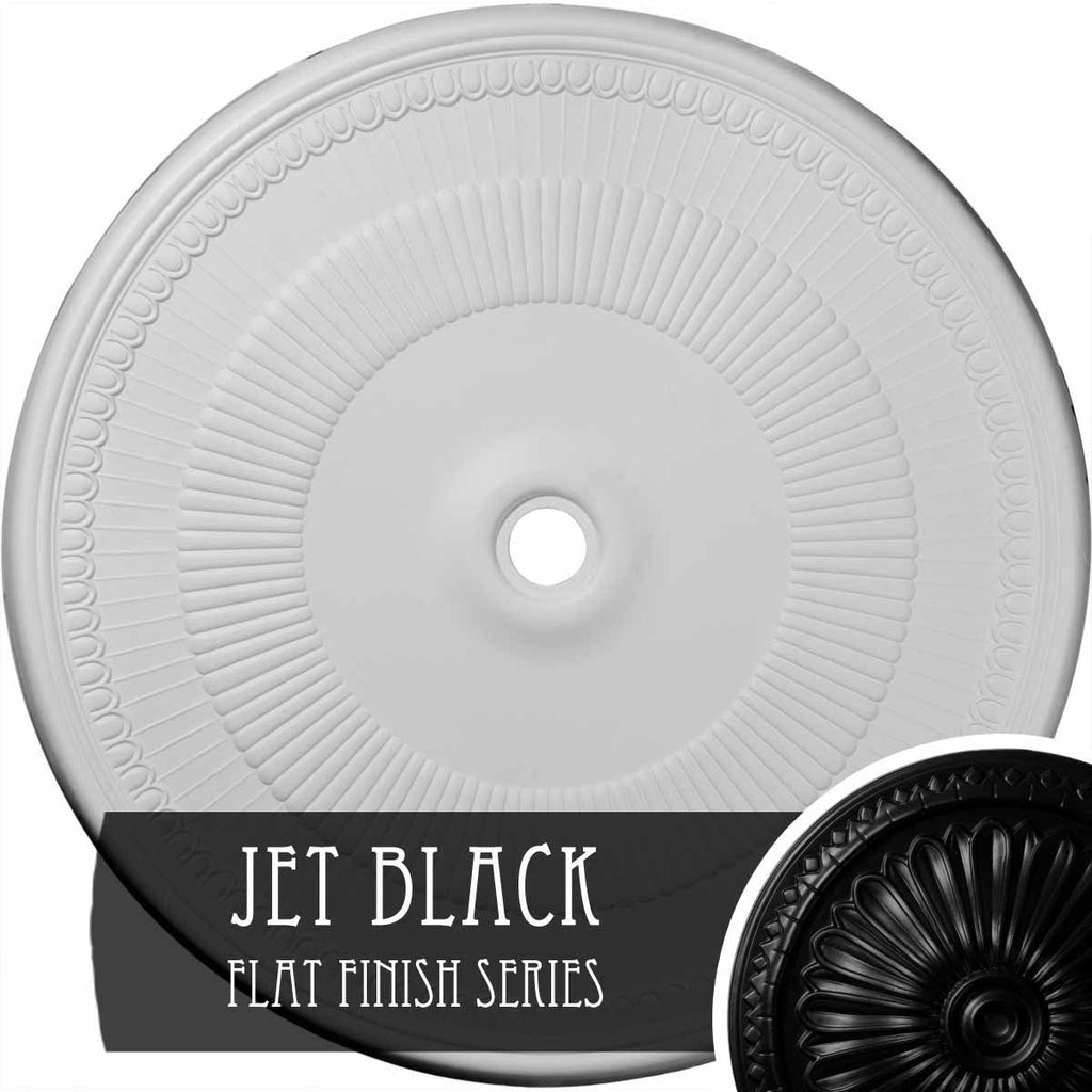 Jet Black Ceiling Medallion D590