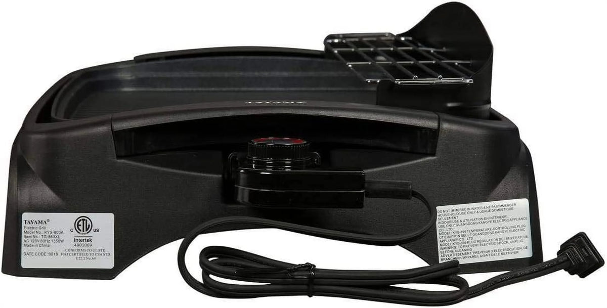 Black Non-Stick Electric Grill J199