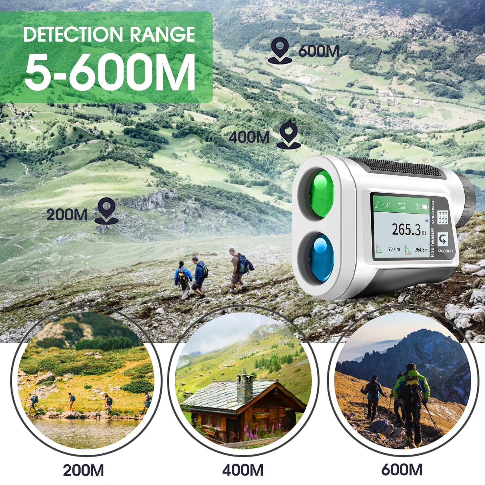 6X Magnification Rangefinder with LCD Touch Screen V673901