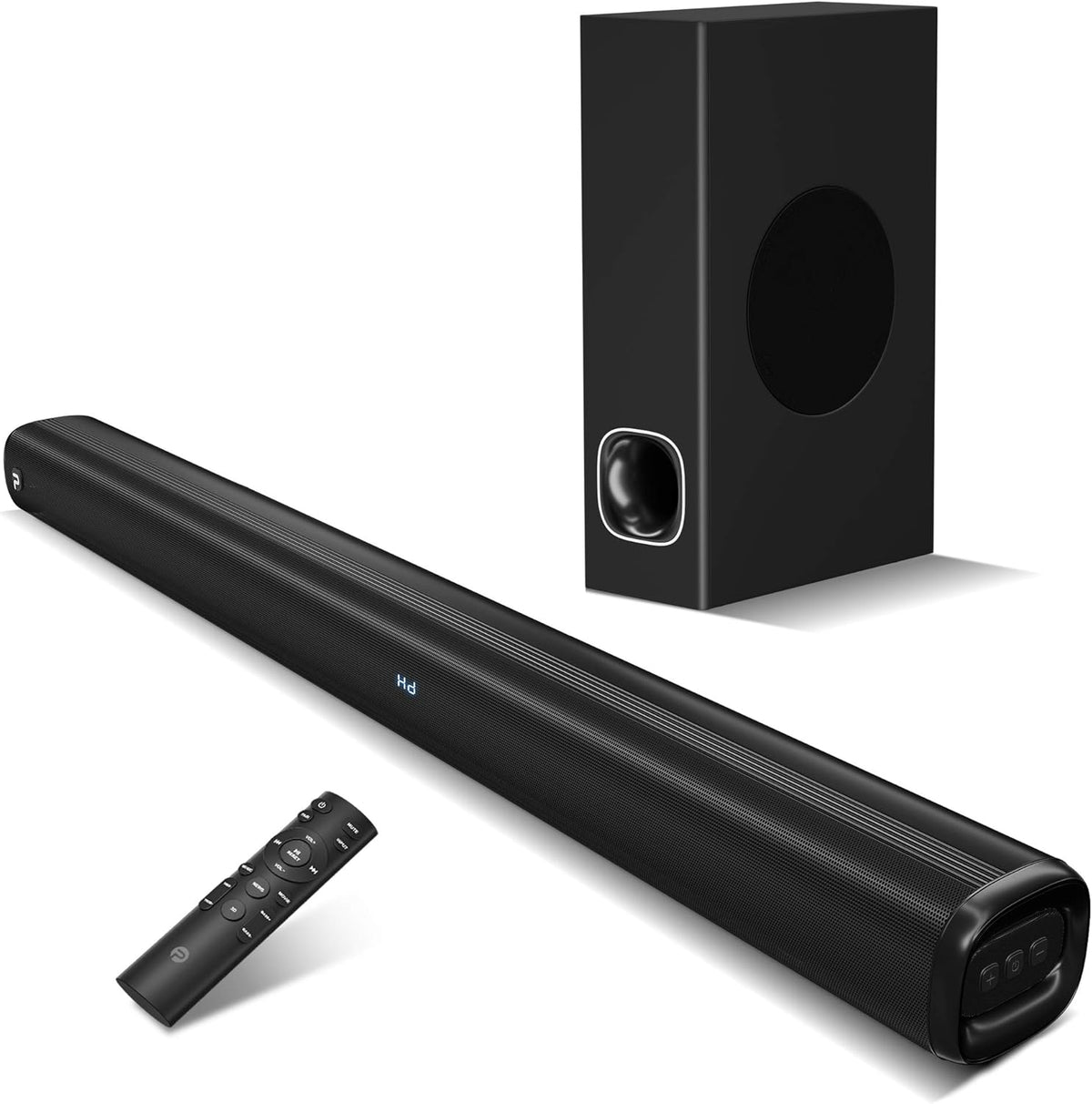 Sound Bar with Subwoofer, Bluetooth 5.0, HDMI ARC, Optical, AUX, RCA H261