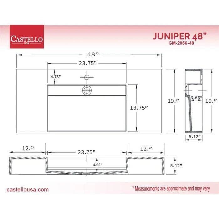 Black Wall Mounted Sink A8545