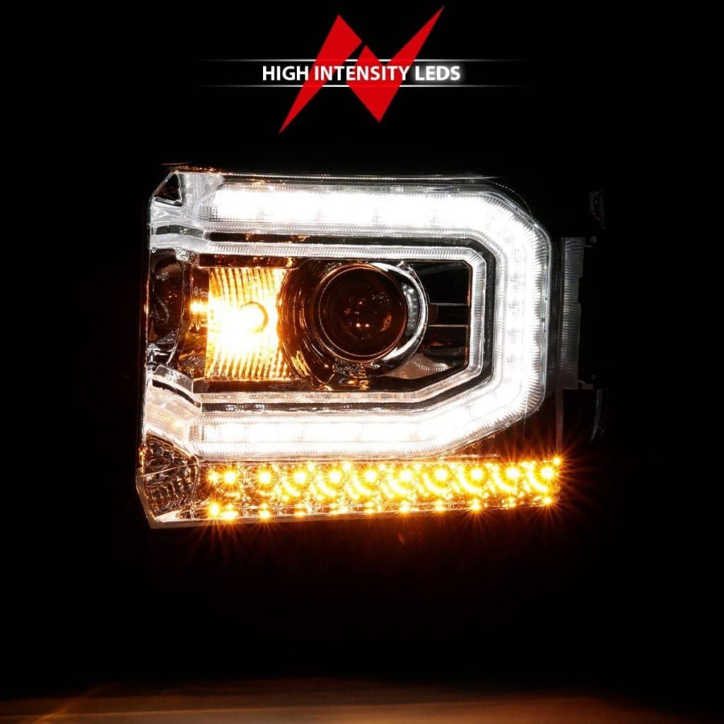 Projector Headlight Plank Style Chrome N405