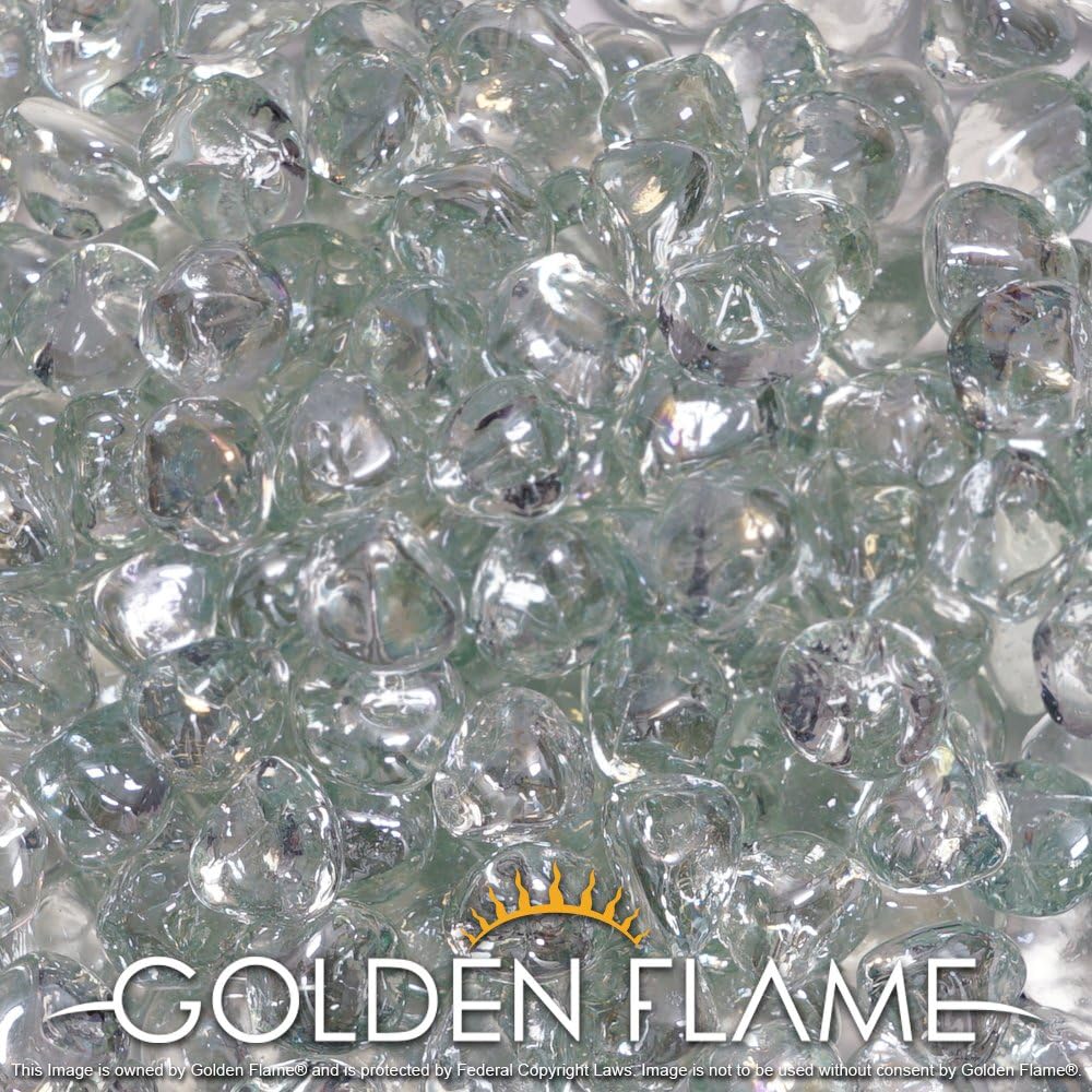 10-Pound Caribbean Blue Fire Glass M31797