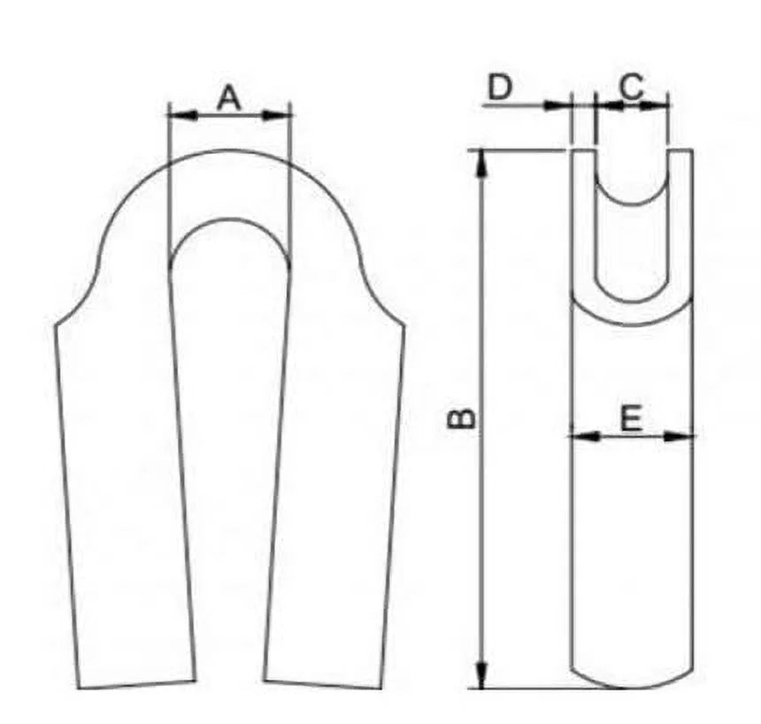 Wire Rope Tube Thimble 316 Stainless Steel (6mm, 50-Pack) D601