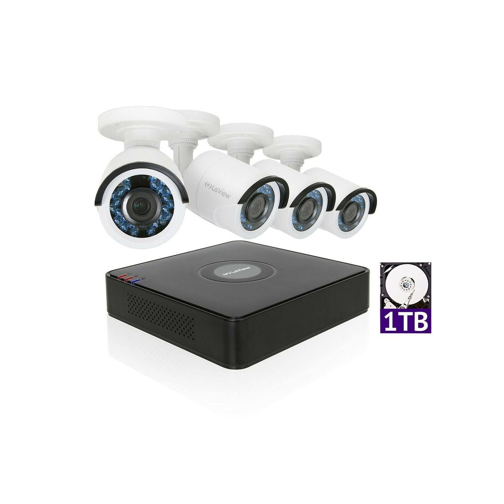 1080p HD 4CH Security Camera System with 1TB HDD T886688