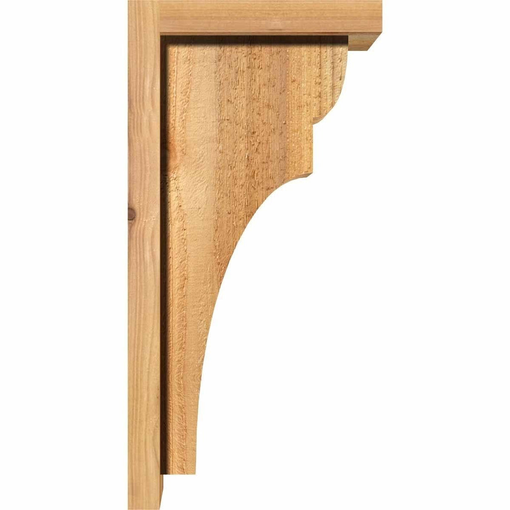 8x22W x 12x22D x 24x22H Western Red Cedar Corbel with Backplate C756836