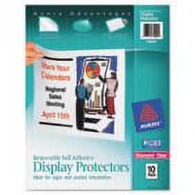 2Pc Top-Load Display Sheet Protectors, Letter, 10/Pack Y89477