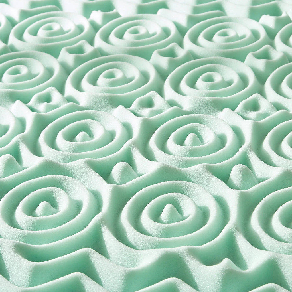 Queen 1.5" 5-Zone Memory Foam Mattress Topper with Aloe Infusion Z498630