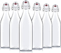 33 ¾ Ounce 1 Liter 6 Pack Clear Glass Swing Top Bottles With Stopper C529208