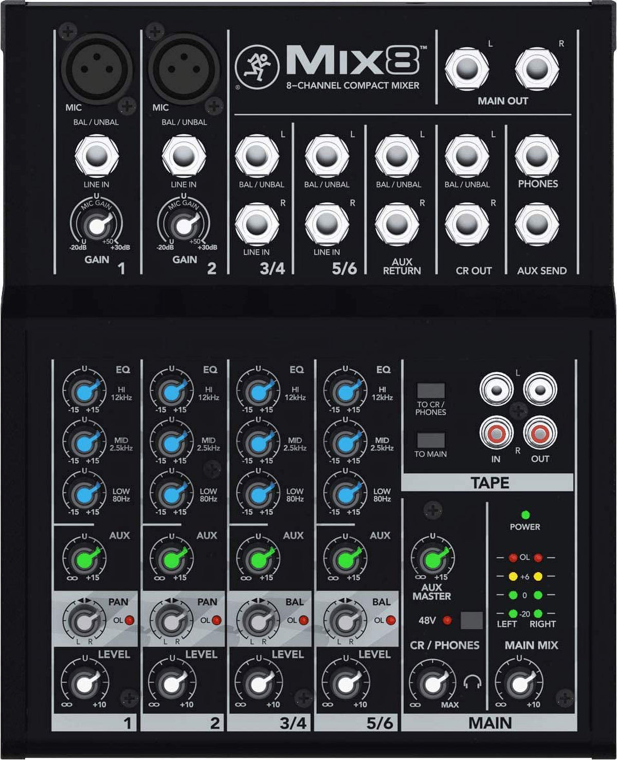 8-Channel Compact Mixer D6605