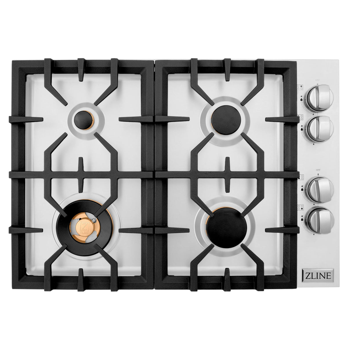 30 in. 4 Gas Brass Burners Dropin Cooktop V33521