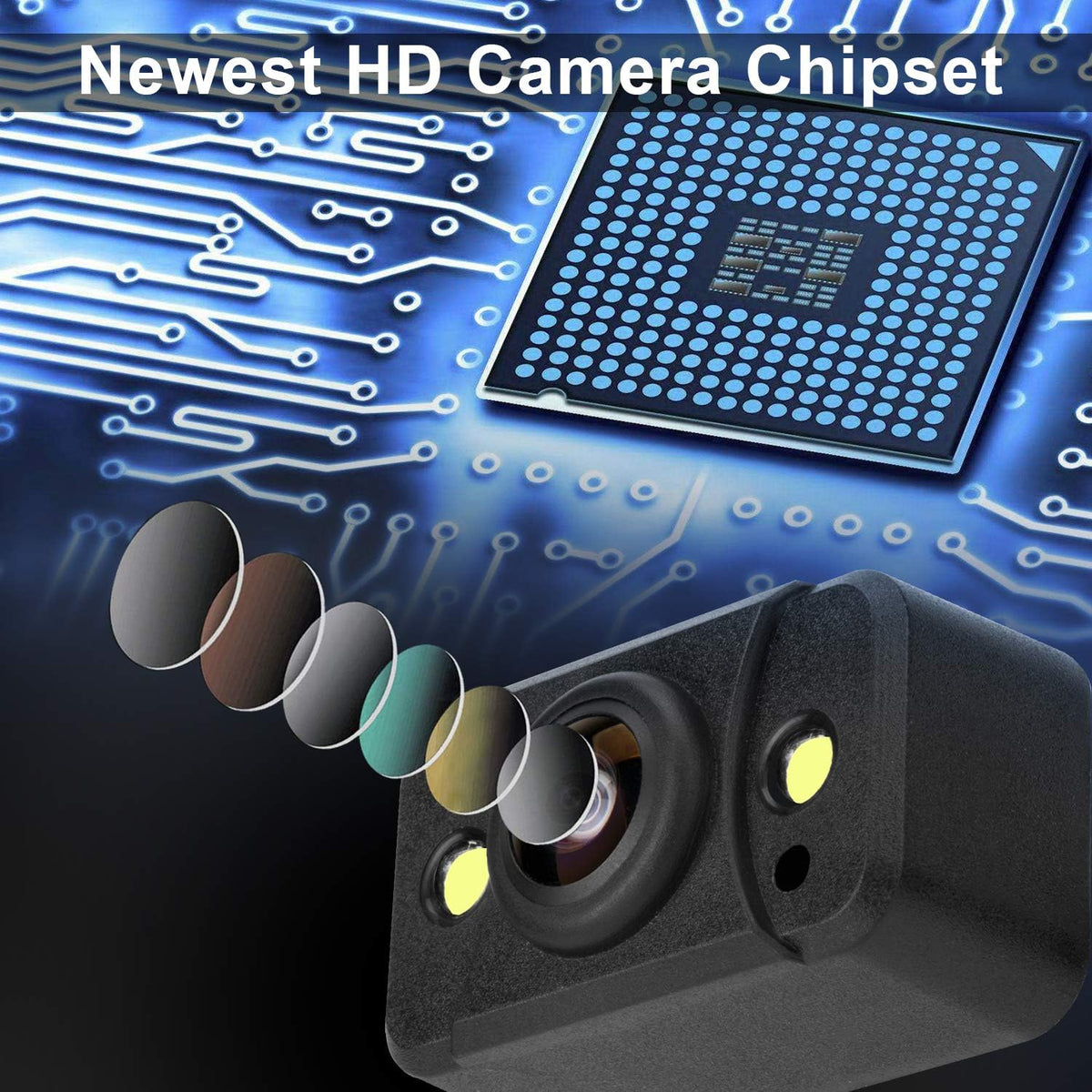 Wireless Backup Camera with 5 Inch Monitor and HD 1080P Night Vision Waterproof Camera M316095