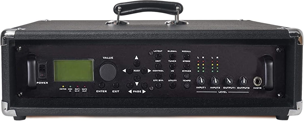 2U Amp Rack Case, 12.5 Depth, Black H12098