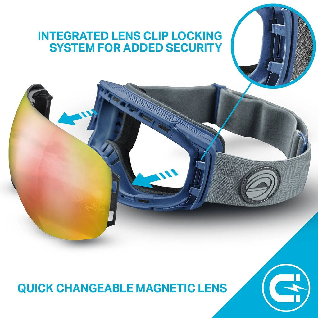 Frost/Sapphire Snowboard & Ski Goggles U225