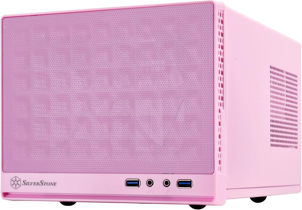 Black Ultra Compact Mini-ITX Computer Case with Mesh Front Panel K760712