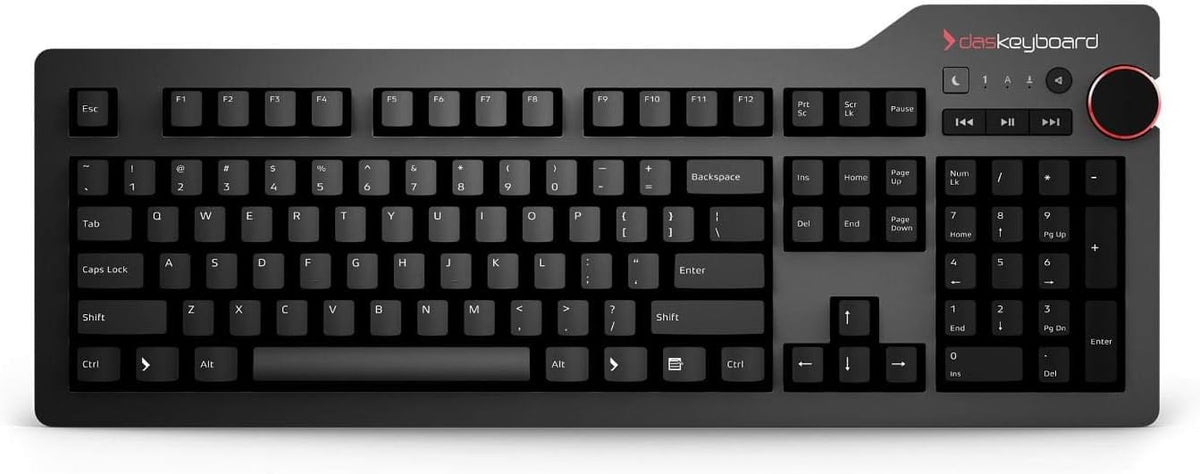 Blank Wired Mechanical Keyboard with Cherry MX Blue Switches, Aluminum Top, 104 Keys N2616