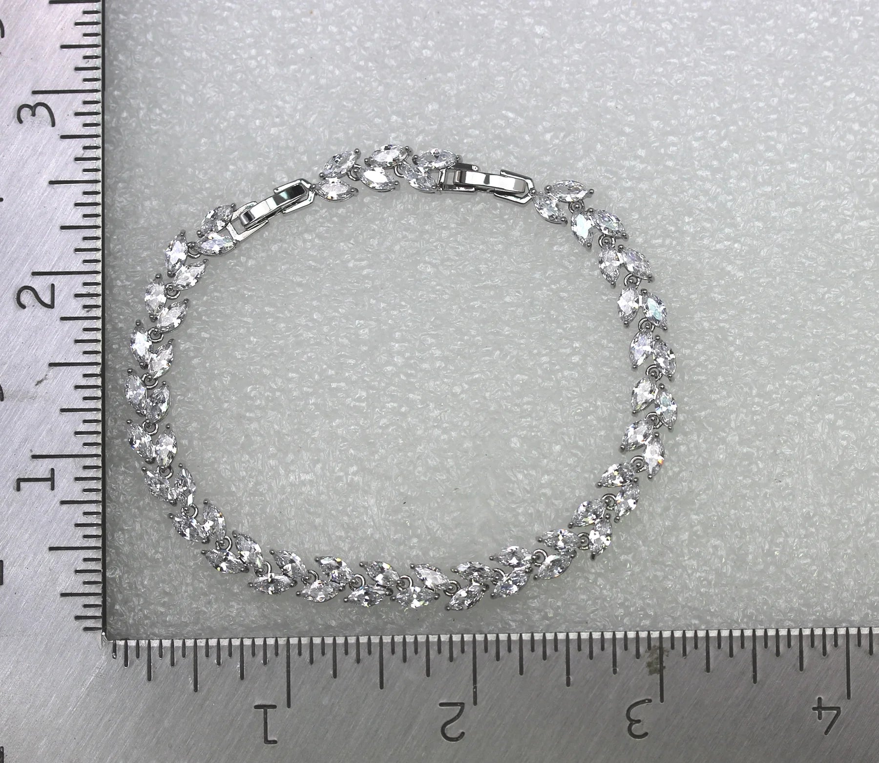 Clear CZ Crystal Tennis Bracelet X745865