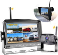Wireless 1080P RV Backup Camera with 7'' DVR 4 Split Screen Monitor J684