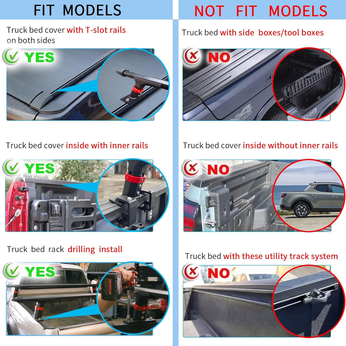 Truck Bed Racks Low Profile Adjustable Height Heavy Duty Z7230