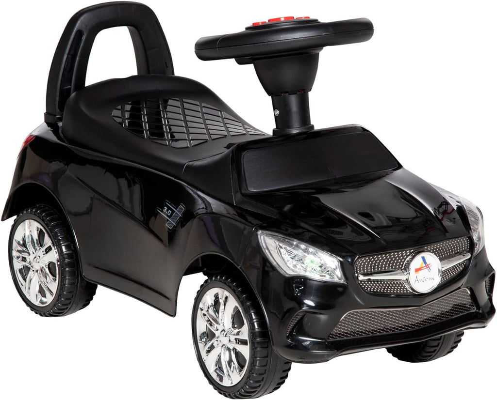 Red Kids Ride On Push Car with Working Horn, Music, Headlights and Storage H824
