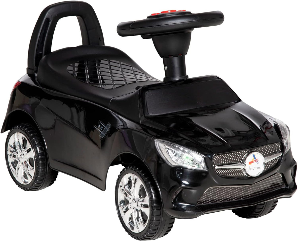 Red Kids Ride On Push Car with Working Horn, Music, Headlights and Storage H824