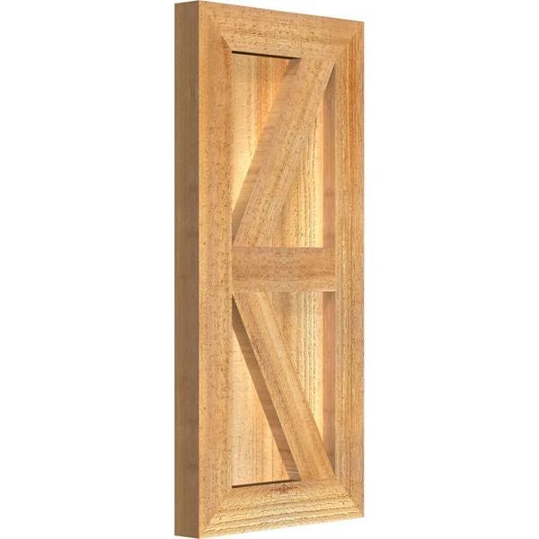 Framed Board-n-Batten Shutters with Z-Bar, Rough Sawn Western Red Cedar D333883