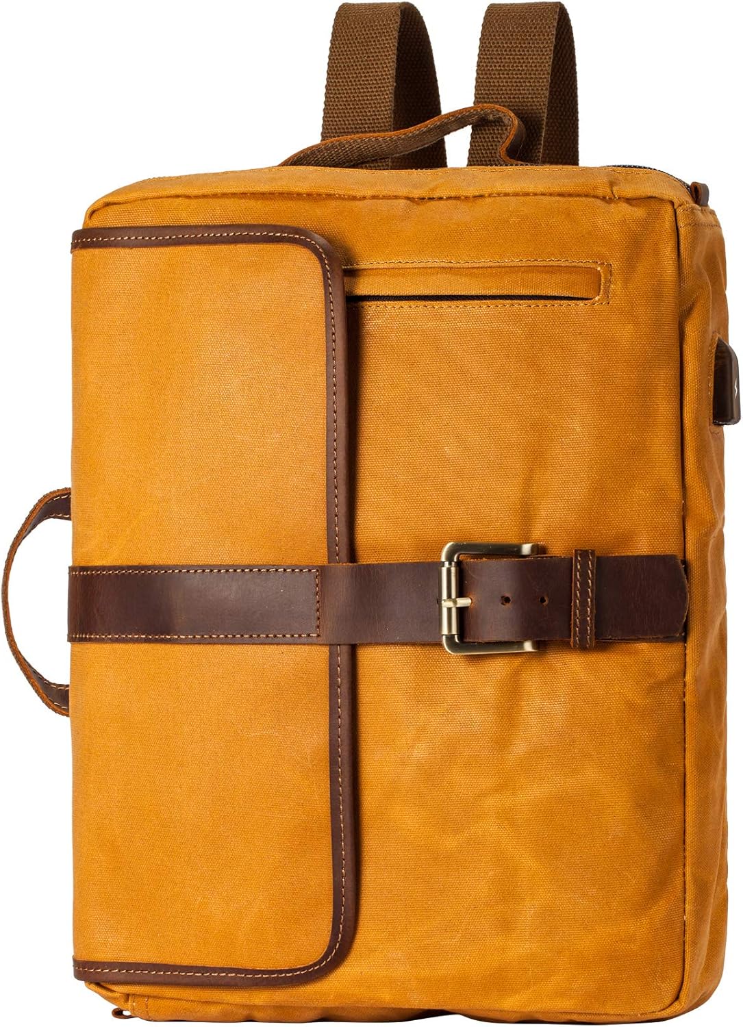 Heavy Duty Waxed Canvas Vintage Backpack H866180