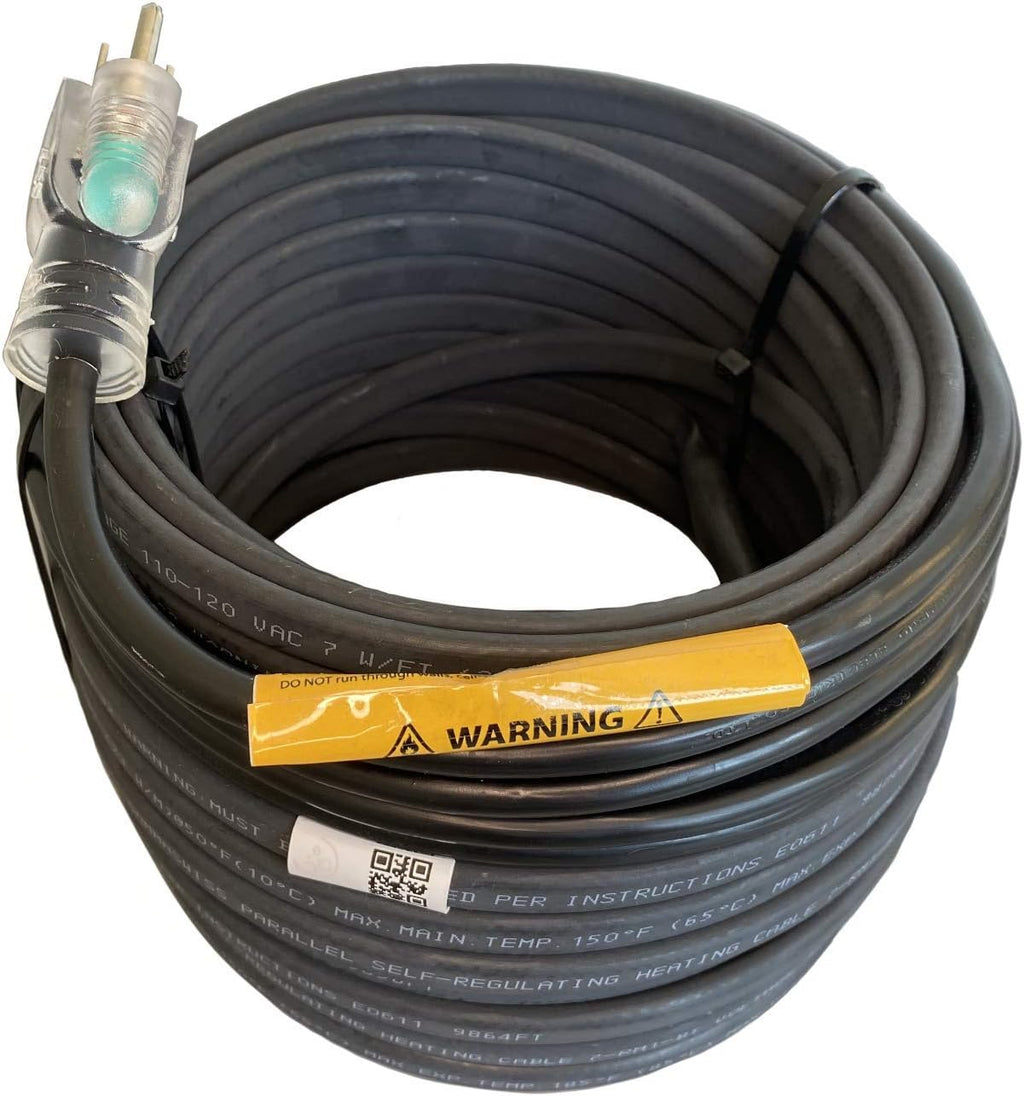 Self-Regulating Heating Cable for Roof & Gutter, 120V, 7Watts/Ft. (12-Feet) D538