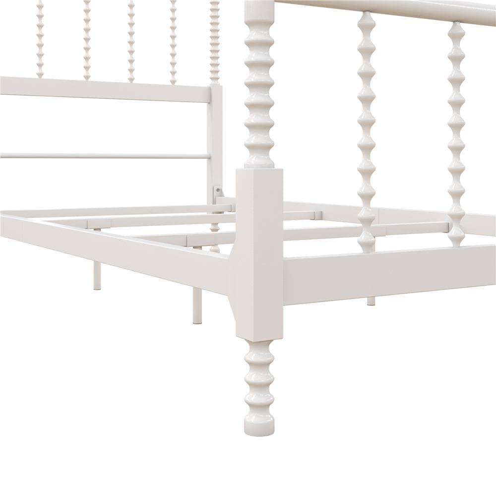 Black Metal Canopy Bed Full F9832