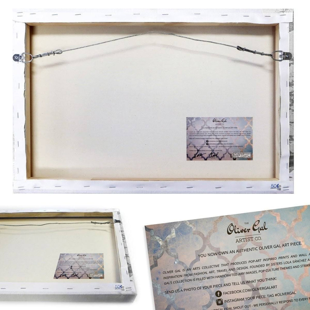 White Gold Canvas Art Z7418