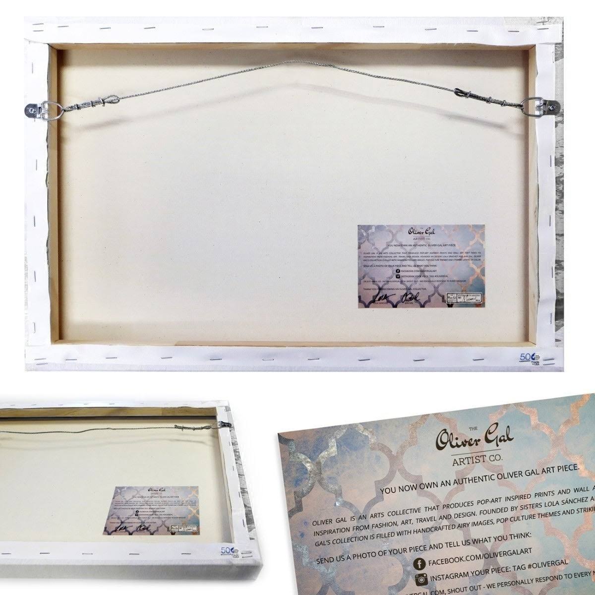 White Gold Canvas Art Z7418