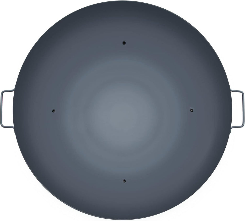 34-Inch Round Carbon Steel Fire Pit Bowl with Drain Hole and Handles B702747