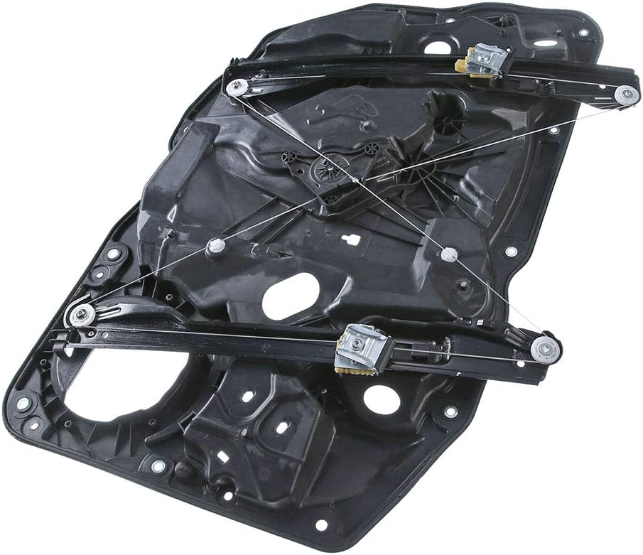 Power Window Regulator with Panel Compatible with Volkswagen Touareg 2011-2018 Front Passenger Side Pack of 2 T816