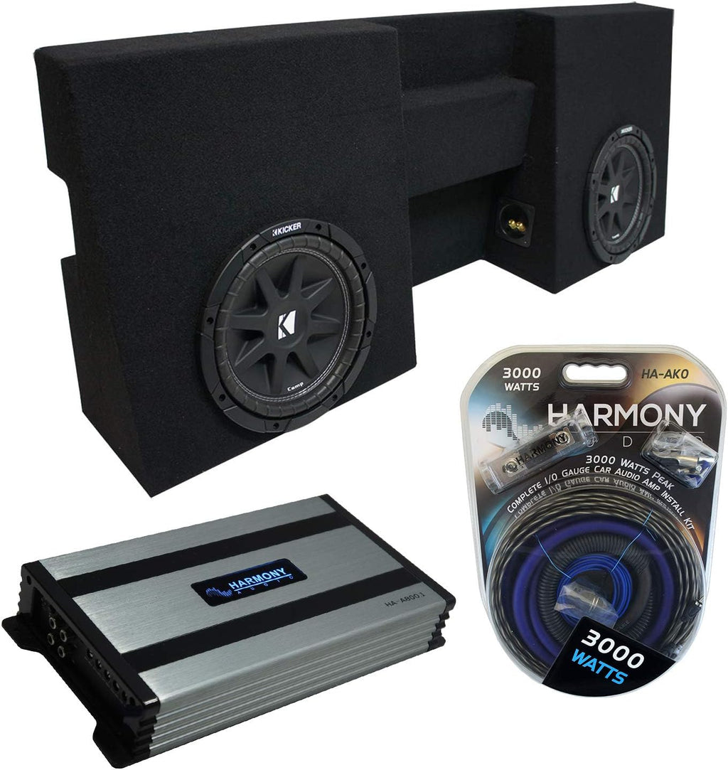 Dual 10 Sub Box Enclosure & Amp A5541