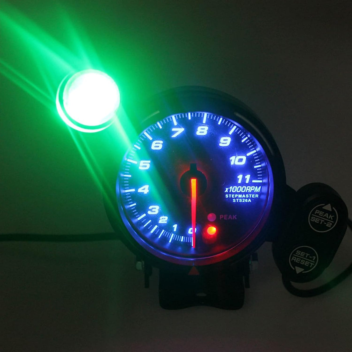3.6 Car Tachometer Gauge Kit with Adjustable Shift Light C77501