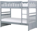 Grey Twin Over Twin Bunk Bed G95385