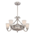 Satin Nickel LED Fan Light J188023
