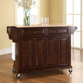 Natural Wood Top Kitchen Cart Z419596