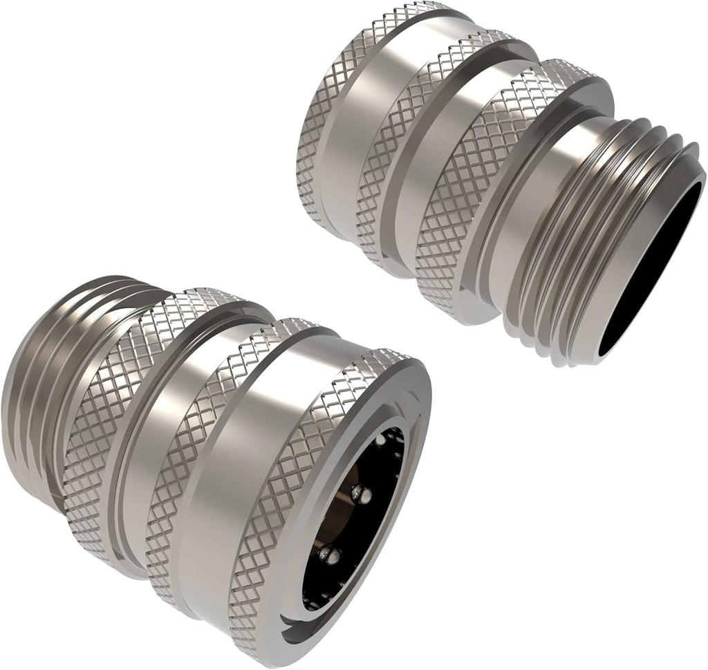 3/4 Inch Stainless Steel Quick Connect Hose Fittings Set (4X4 Plug/Coupler Set) Pack of 2 A496