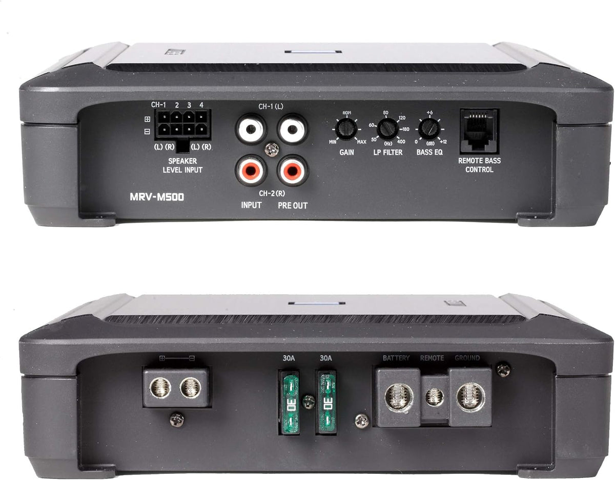 Amplifier and Two 10" Dual 2-Ohm Subwoofers with Wire Kit Y319097