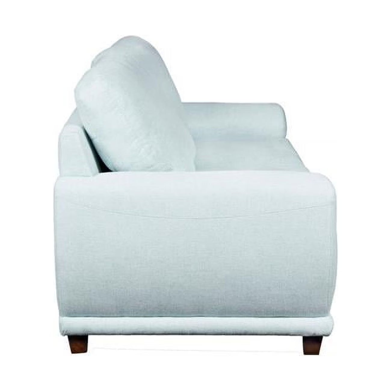 Light Blue Fabric Upholstered Wooden Sofa Q463138