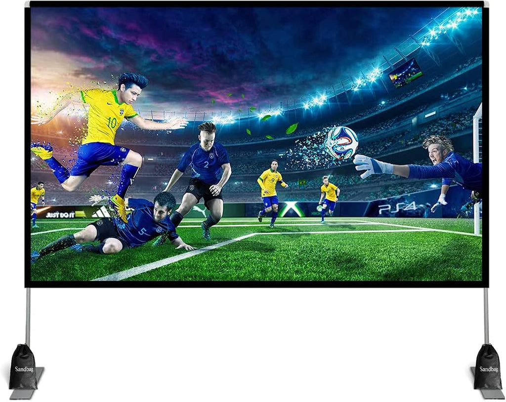 100 inch Portable Projector Screen with Stand and Carry Bag T141729