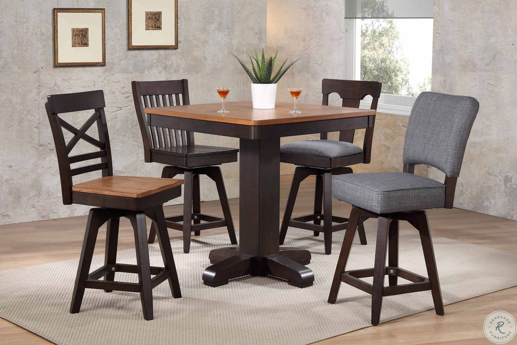 Black Oak Counter Stool Set of 2 U155040