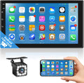 Android Double Din Car Stereo with Touch Screen Bluetooth FM Receiver Backup Camera Dual USB O1380