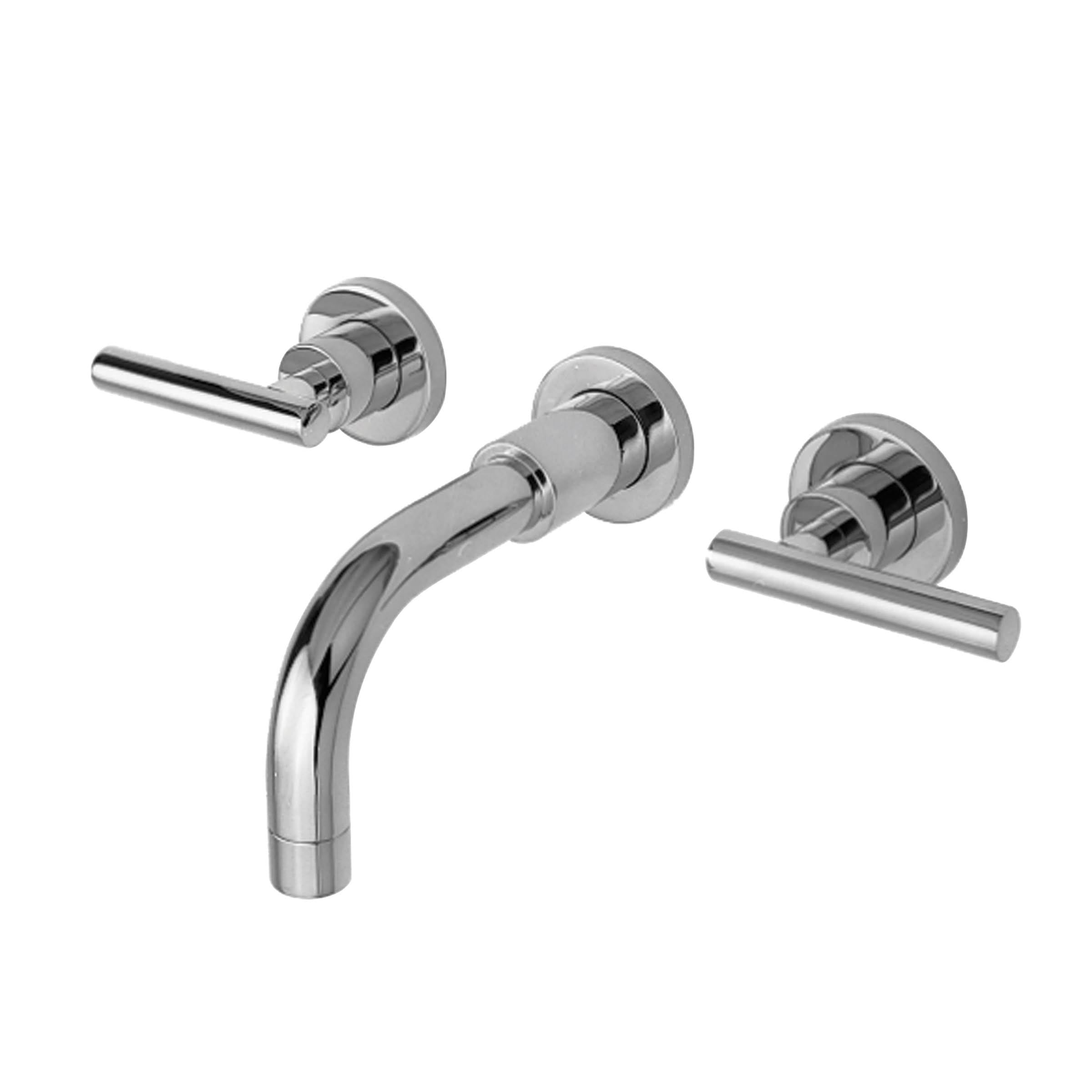 White Wall Mount Lavatory Faucet D41168