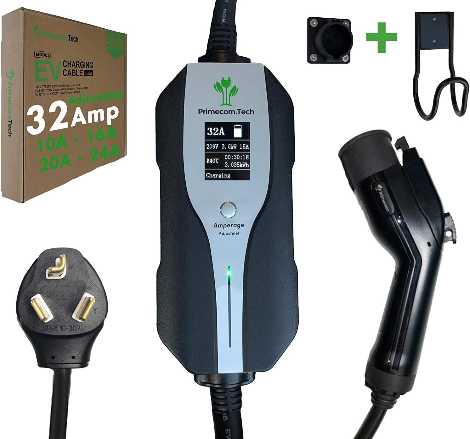 Level 2 Electric Vehicle Charger with 30Ft Cable F559797