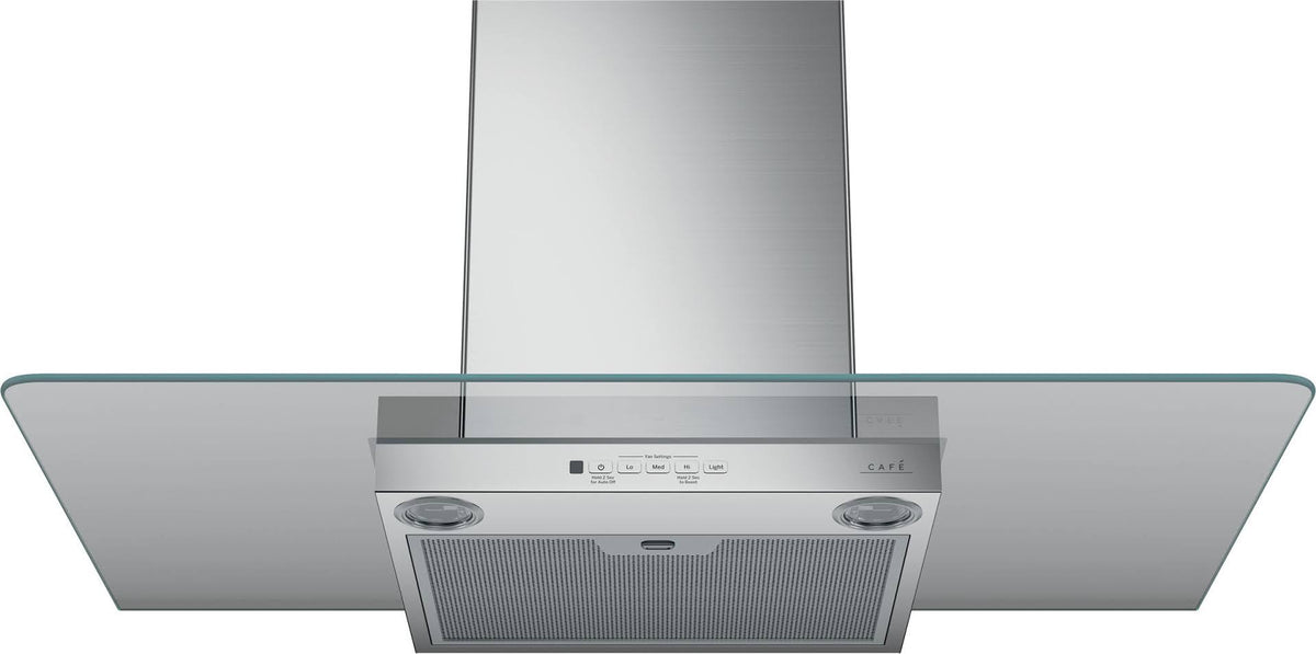 36x22 Wall-Mount Glass Canopy Chimney Hood B28642