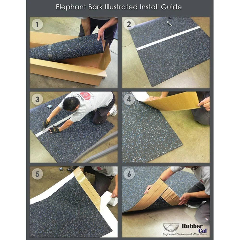 Black Rubber Flooring Mat V7799