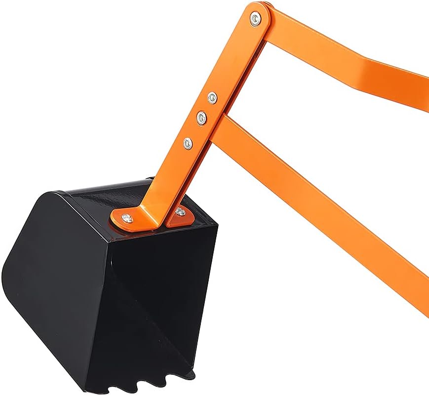 Ride On Sand Digger Excavator Toys with 8 inches Wheels and 360° Rotation Seat L107041